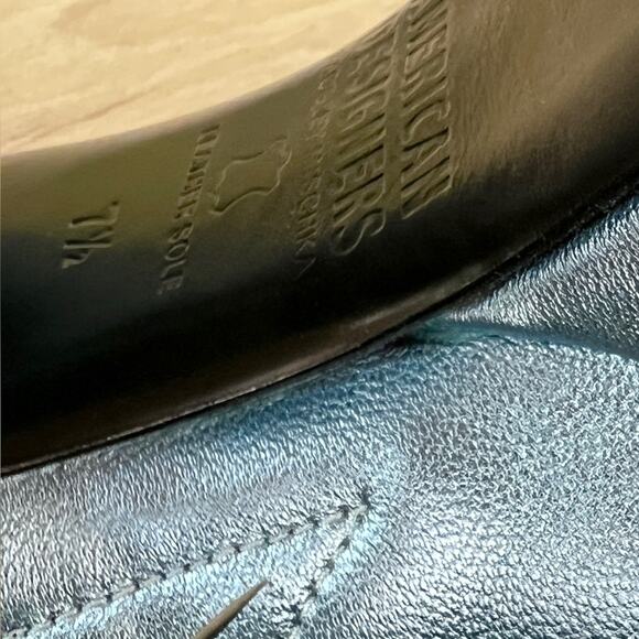 BADGLEY MISCHKA blue metallic LOFTY platform heels / size 7.5 - Picture 6 of 6